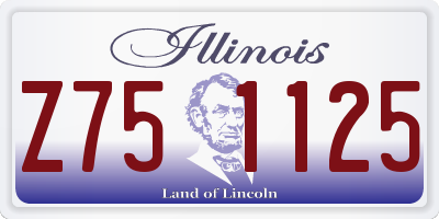 IL license plate Z751125