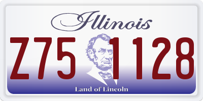 IL license plate Z751128