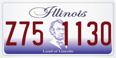 IL license plate Z751130