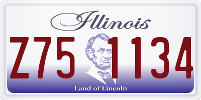 IL license plate Z751134