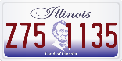 IL license plate Z751135