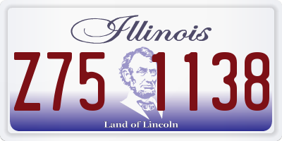 IL license plate Z751138