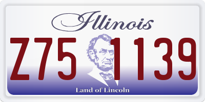 IL license plate Z751139