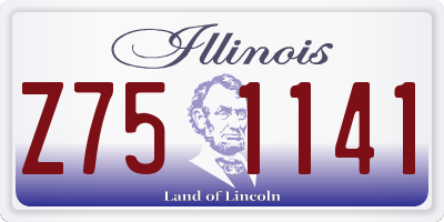 IL license plate Z751141
