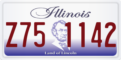 IL license plate Z751142