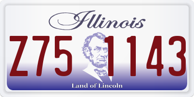 IL license plate Z751143