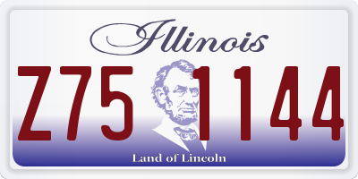 IL license plate Z751144