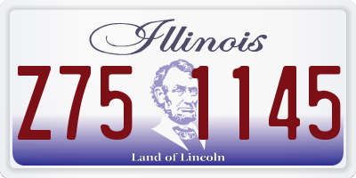 IL license plate Z751145