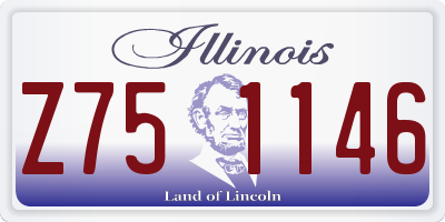 IL license plate Z751146