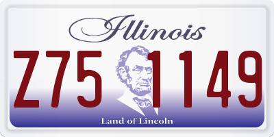 IL license plate Z751149