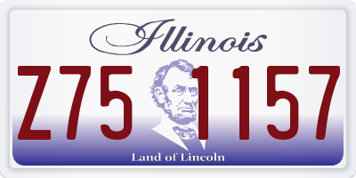 IL license plate Z751157