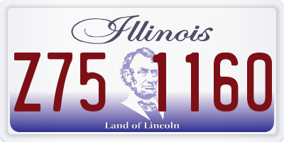 IL license plate Z751160