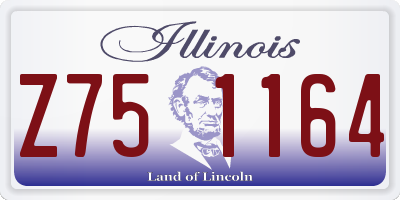 IL license plate Z751164