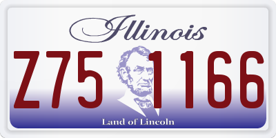 IL license plate Z751166