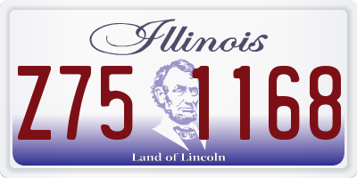 IL license plate Z751168