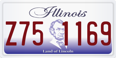 IL license plate Z751169