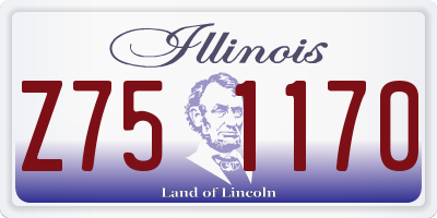 IL license plate Z751170