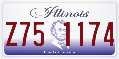 IL license plate Z751174