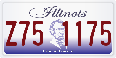 IL license plate Z751175