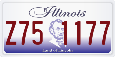 IL license plate Z751177