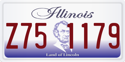 IL license plate Z751179