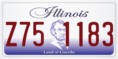 IL license plate Z751183