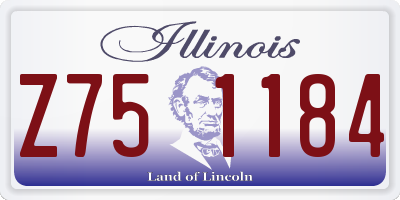 IL license plate Z751184