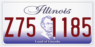 IL license plate Z751185