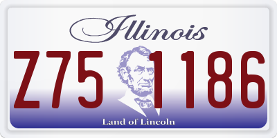 IL license plate Z751186