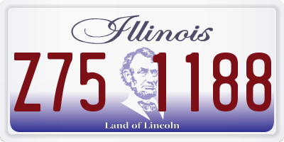 IL license plate Z751188