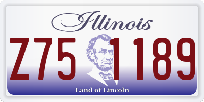 IL license plate Z751189