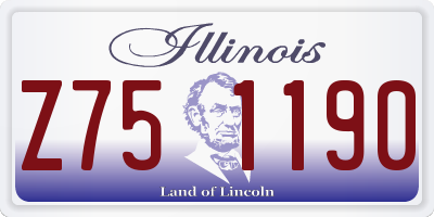 IL license plate Z751190