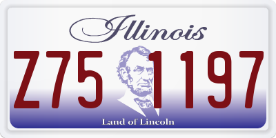 IL license plate Z751197