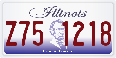 IL license plate Z751218
