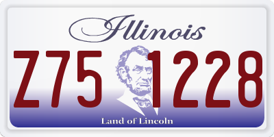 IL license plate Z751228