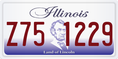 IL license plate Z751229