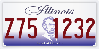 IL license plate Z751232