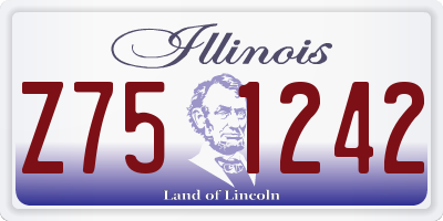 IL license plate Z751242