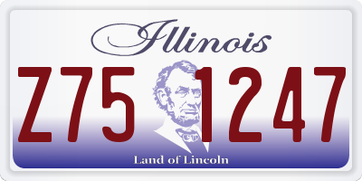 IL license plate Z751247
