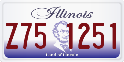IL license plate Z751251