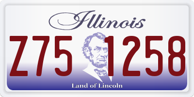 IL license plate Z751258