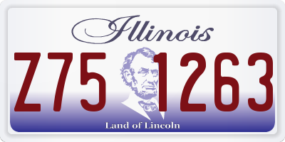 IL license plate Z751263