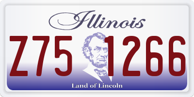 IL license plate Z751266