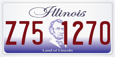 IL license plate Z751270