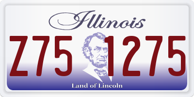 IL license plate Z751275