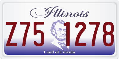 IL license plate Z751278