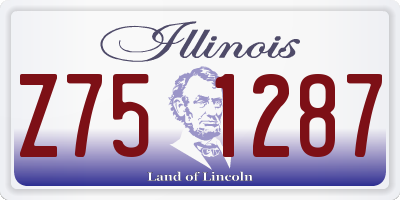IL license plate Z751287