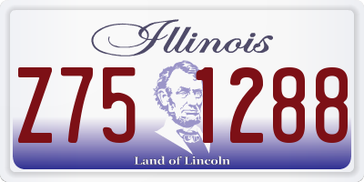 IL license plate Z751288
