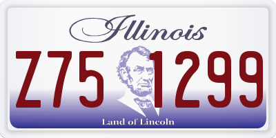 IL license plate Z751299