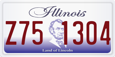 IL license plate Z751304